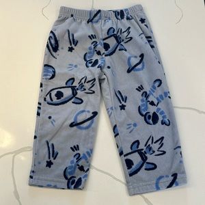 Carters boys pajama pants blue space rocket ships astronauts size 2T 💙🚀